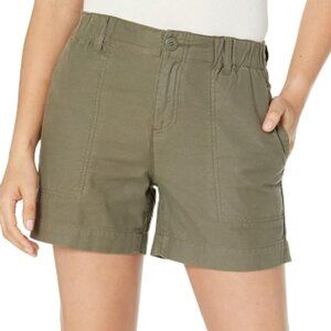 Sanctuary Helious Shorts Olive Green Womens Size 27 Cotton Lyocell Elastic Waist